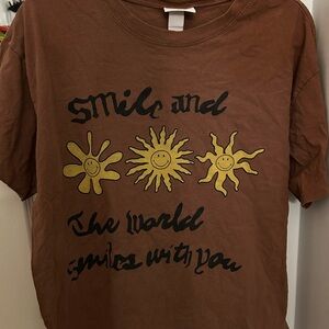 H&M Smiley Graphic Tee